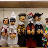 ..., Arlecchino, il Dottor Balanzone e Pulcinella